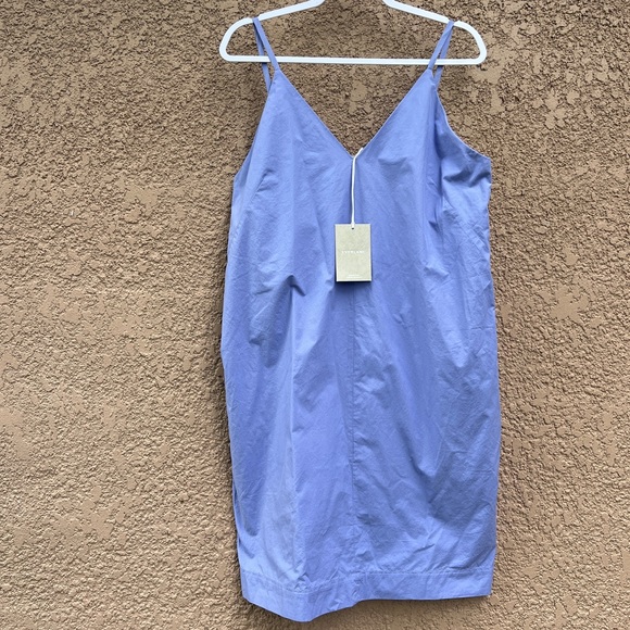 Everlane Dresses & Skirts - Everlane Cornflower‎ Blue Poplin Slip Dress Size 8, NEW